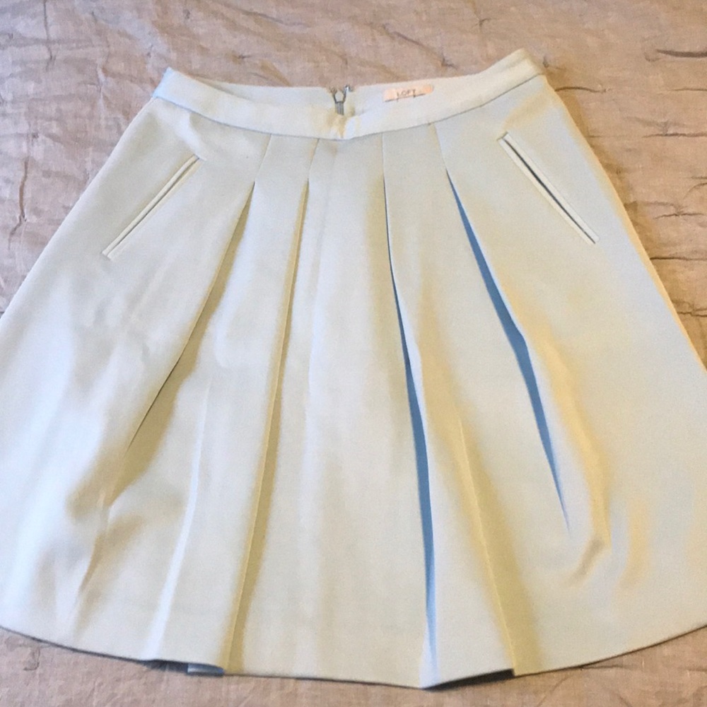 LOFT light blue midi skirt